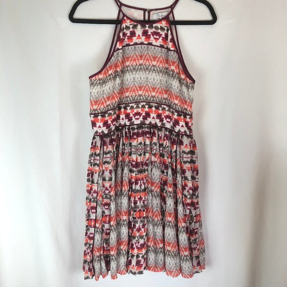Parker Aztec Print Pleated Dress - Picture 12 of 12